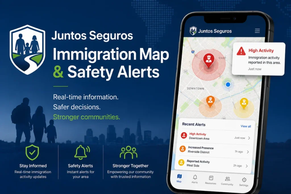 Juntos Seguros Immigration Map & Safety Alerts